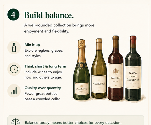 A row of bottles from sparkling and white through to full-bodied red